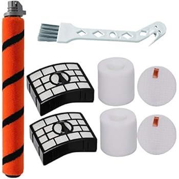 Bsnuo Brush Roll and 2 Filters Kit Replacement for Shark APEX DuoClean AZ1002 AZ1000 AZ1000W AX951 AX952 Vacuum Cleaner (1 Brush Roll+ 2 Filters)