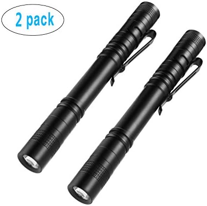 2 Pack Of LED Pen Flashlight - Small and Easy To Carry,Perfect Waterproof Flashlight For Inspection,Indoor,Outdoor,Work,Repair