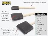Fit For The Job 3 Piece Foam Paint Brush Set 1in 2in 3in view 2