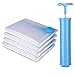 Vacuum Storage Saver Bags 4 Pack (1 x Small, 1 x Medium, 1 x Large, 1 x Jumbo) With Hand Pump Set