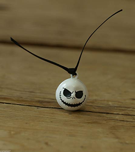 Zafina Jack Skellington Halloween Bells Nightmare Before Christmas Pumpkin Copper Bell Pet Collar Ghost Skull Bells Pet Puppy Kitten Cat Decorations Pendants