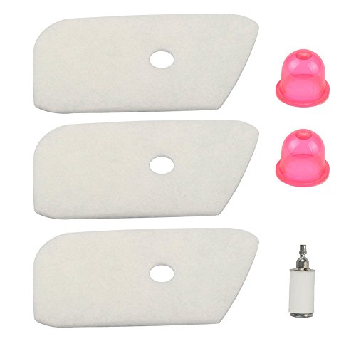 Harbot (Pack of 3 530150253 Air Filter for Husqvarna 125L 128LD 128CD 128L 124C 124L 125C 125E 125LDX 125R 125RJ 128C 128LDX 128R 128RJ String Trimmer