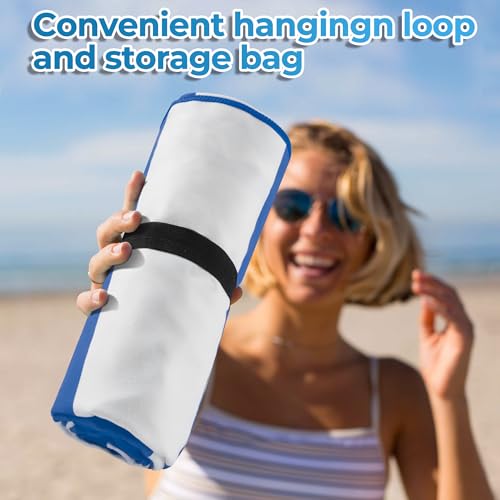 Hexify Toalla Playa XXL 200x145 cm, Toalla Grande De Microfibra De Secado RáPido, Toalla De BañO Sin Arena, Manta De Playa Mujer (Azul Oscuro)