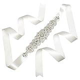 Remedios Rhinestone Sash Belt for Wedding Party Prom Evening Dresses