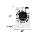 Kenmore 81382 White 2681382 7.4 Cubic Feet Electric Dryer with Steam and Includes Delivery and Hookup, cu. ft