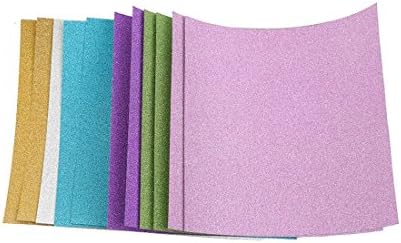 Foreverstore 10 Pcs Self Adhesive Glitter Sign Sticker Art Sheets