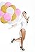 FECEDY Round Balloons Gold Pink White, 12inch 100pcs for Party Decoration