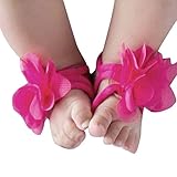 FEITONG@ 2016 0-12M Baby Toddler Infant Girls Barefoot Beach Sandals Shoes (Hot Pink)