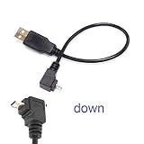 90 Degree 4X Angle SYNC&Charger Cable USB2.0 A Male to Right Micro 5Pin for HTC Samsung LG Sony Google Short Angle 90&deg; 2A Micro USB Quick Charger Charging Sync Data Cable (DWON)