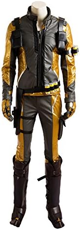 MLYX Men's Soldier 76 Cosplay Costume Deluxe Gold Version Outfit
