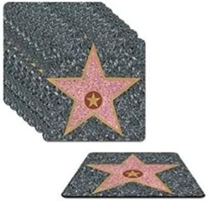 hersrfv home Hollywood Star Coasters 8 Pack Red Carpet Awards VIP Party Decorations
