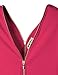 Doublju Womens Long Sleeve V-Neck Zip-up Front Back Sexy Shirring Detail Party Dress