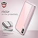 OCYCLONE iPhone Xs Max Case for Women Girls, [Tempered Glass] Cute Shockproof Defense Series With 10 feet Drop Tested, Anodized Aluminum and Polycarbonate Protective Phone Case for iPhone Xs Max, Pink