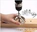 NUZAMAS Drill Straight Angle Guide Bit, Self Centering Doweling Jig Woodworking Tool, Hole Drilling Positioning Kit 5/6/7/8/9/10/12mm
