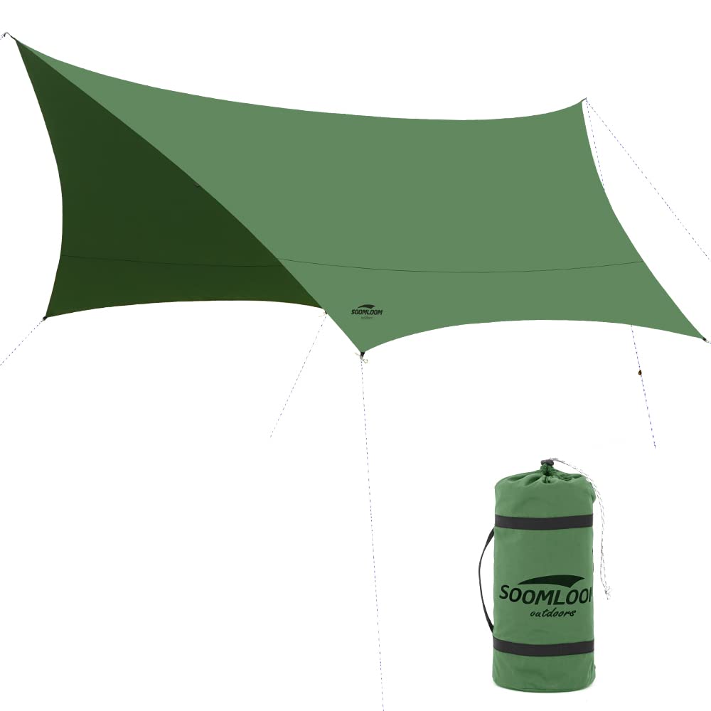 Soomloomヘキサタープ4.2ｍｘ4.1ｍ 焚き火可 ポリコットンTC ファイアプレイス 遮熱性/耐火性/耐水性優れ サンシェード アウトドア商品画像