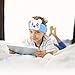 Uarzt Kids Headphones with Ultra Thin Adjustable Speakers,Soft Fleece Headband or Eye Mask for Children, Perfect Sleep Patch，Excellent Ideals for Birthday/Christmas.