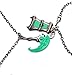 Cosplaywho League of Legends Thresh Weapon Miniature Couple Lovers Necklaces