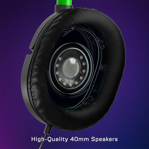 Turtle Beach Recon 50 Xbox Gaming Headset – Officially Licensed for Xbox Series X|S, Xbox One, and Windows PCs with 3.5mm – Also works with PS5, PS4, and Mobile Devices, Removable Mic, 40mm Speakers