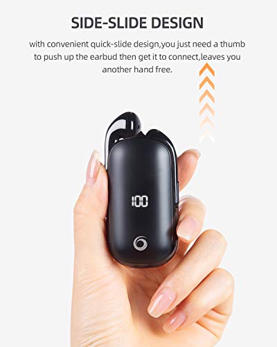 GIEC Bluetooth Earbuds with 24H Playtime DSP Noise Cancelling Wireless Earbuds with LED Display Bluetooth Earphones with Charging Case Bluetooth 5.0 Headset with Mic Wireless Earphones for Phone