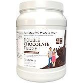 Protein ONE Complete Meal Replacement with Multivitamin, Calcium &amp; Iron by BariatricPal - Double Chocolate Fudge (15 Serving Tub)