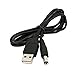 WOVTE USB 2.0 A to 5.5 mm x 2.1 mm 5 Volt DC Barrel Male Connector Jack Power Charger Cable Pack of 2