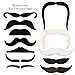 PBPBOX 36 Pack Self Adhesive Fake Mustaches Novelty for Mexican and Cinco de Mayo Party Costume