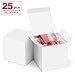 ValBox 4x4x4 White Gift Boxes 25PCS Kraft Paper Boxes with Lids for Gifts, Crafting, Cube, Cupcake Boxes, Easy Assemble Boxes for Party Favor