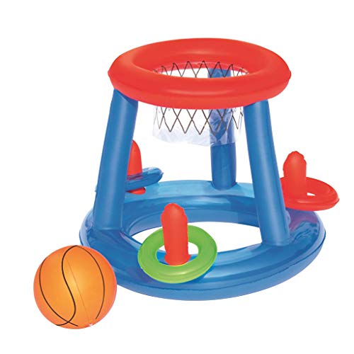 image for HHei_K Giant Inflatable Floating Basketball Hoop & Blow Up Ball for Sw