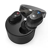 True Wireless Earbuds with Mic, Tiamat Ti-Muses Sound Wireless Bluetooth Earbuds Headphones Mini Headset with 800mAh Charging case Long Lasting Playtime for iPhone Samsung iPad
