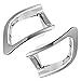 Rear Bumper Fog Light Lamp Cover Trim for Toyota Highlander 2014 2015 2016 2017 2018 Chrome Plated ABS Pair
