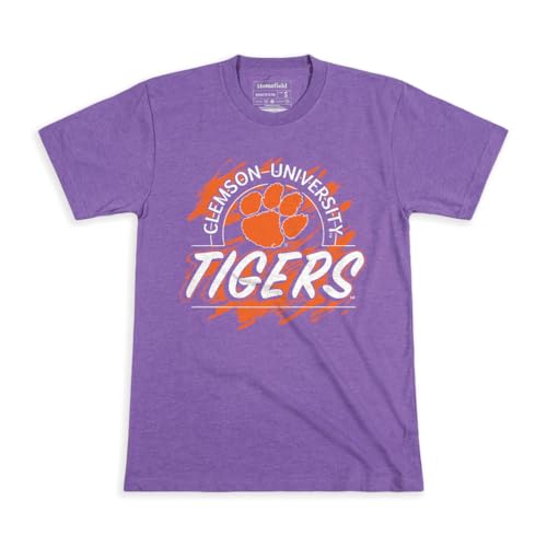 Homefield Clemson Tigers Officially-Licensed College T-Shirt - Premium Soft 90s…