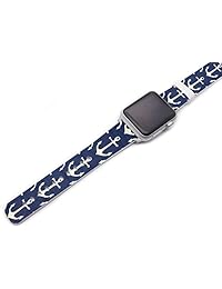 iWatch 2 correa Sport, Series 1 Series 2 Apple Watch Correa reemplazo 42 mm Colorful Creative Cute personalizado diseño de rayas de colores
