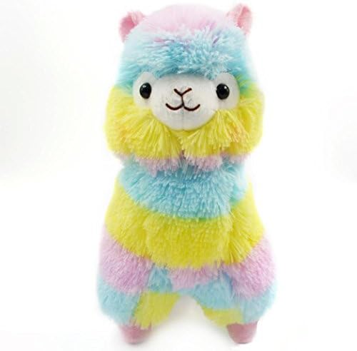 Shybuy Plush Alpaca with Tie and Hat,Cute Soft Stuffed Animals Cushion Toy Doll,Best Birthday Gifts for The Children Kids Over 1 Years-1 PCS