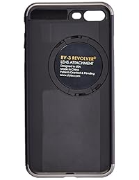 ztylus 4 en 1 iPhone 8 Plus Revólver, cámara de smartphone Kit de lente: Super, ojo de pez, gran angular y macro, CPL, funda protectora, Cámara de Teléfono, foto y vídeo, Gris plomizo