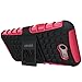 For Samsung Galaxy J3 Emerge Case, J3 Prime / J3 Mission / J3 Eclipse / J3 2017 / J3 Luna Pro / Sol 2 / Amp Prime 2 / Express Prime 2 Case, OEAGO Tough Rugged Dual Layer Case with Kickstand (Rose)