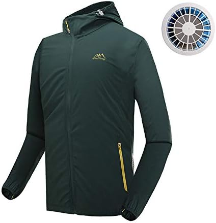 男性用冷却ファンジャケット 空調服 作業服 日焼け止め用衣類 高温屋外作業