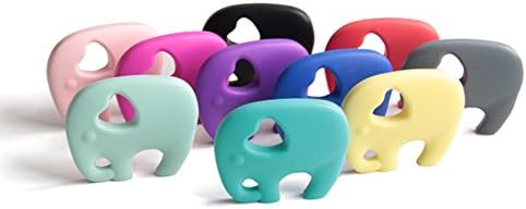 Paukin Animal Gum Baby Toys Soft Silicone BPA-Free Soother Ring Teether (4pack, Random)