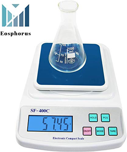 600 g (21 oz) / 0.01 g Digital LCD Balance School Scale Lab Balance Accuracy Precision with USB AC/DC Adapter