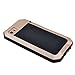 iPhone 5C Case,Gorilla Glass Luxury Aluminum Alloy Protective Metal Extreme Shockproof Military Bumper Heavy Duty Cover Shell Case Skin Protector for Apple iPhone 5C (Gold) by 3C-Aone