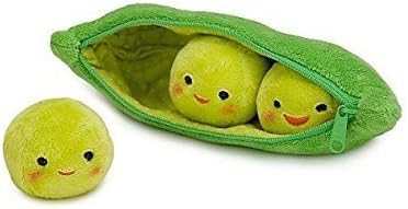 24cm Cute 3 Peas-in-a-Pod Plush Toy Green plush stuffed toy for kids Christmas or Birthday gifts