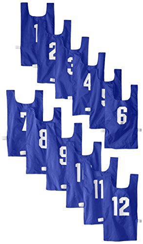 Youth Numbered Nylon Pinnies - Blue