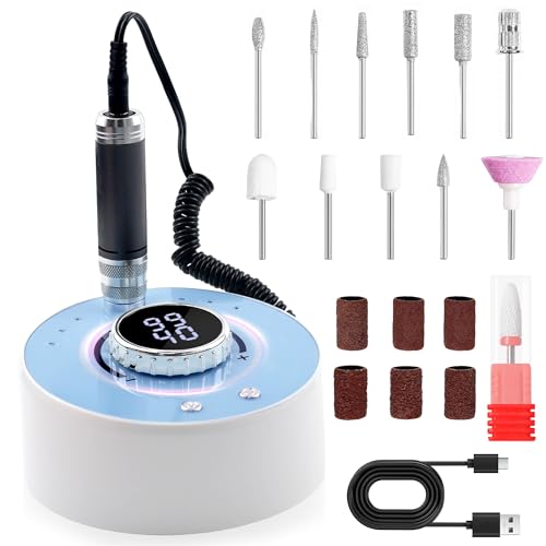 Electric Nail Drill Kit Professional 40000 RPM Nail Grinder… at Amazon