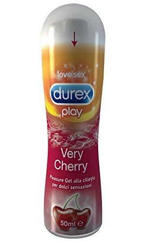 title=Durex Pleasure Gel Lubrificante Intimo, Very Cherry, 50 ml