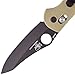 Benchmade - Mini Griptilian 555HG Knife, Sheepsfoot Blade, Plain Edge, Coated Finish, Sand Handle