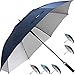 ZEKAR 54/62/68 inch Windproof Large Vented UV Protection and Classic Pongee Fabric Golf Umbrella, Double Canopy Rain Sun Oversized Stick Umbrellas Women Men