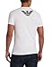 Emporio Armani Men's Classic Eagle Stretch Cotton V-Neck T-Shirt, White, X-Large