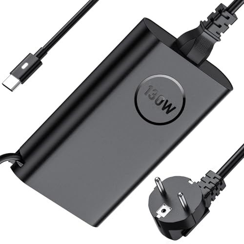 Dragblac USB-C Charger 130W for Dell XPS 15 9520 9530 9560 XPS 17 9700 Precision 3561 3570 3571 3581 3480 5550 inspiron 16 7630 Latitude 3550 5520 7410 9410 94 10 Computer Adapter Portable