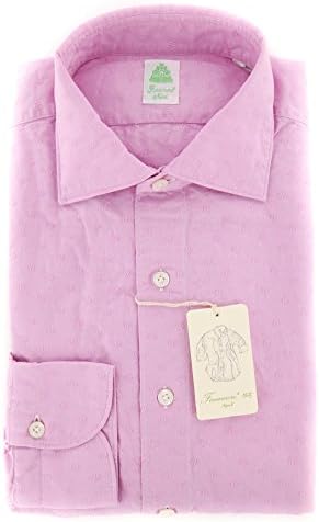 New Finamore Napoli Pink Floral Extra Slim Shirt M/M