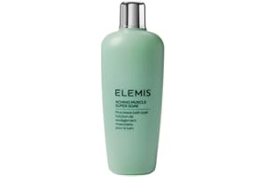 ELEMIS Aching Muscle Super Soak 400ml, Natural Bath Milk Soak To Ease Muscle Aches & Tension
