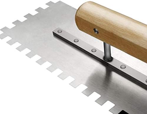 Plaster Trowel Stainless Steel Standard Notched Trowel (left Square Notched Trowel)